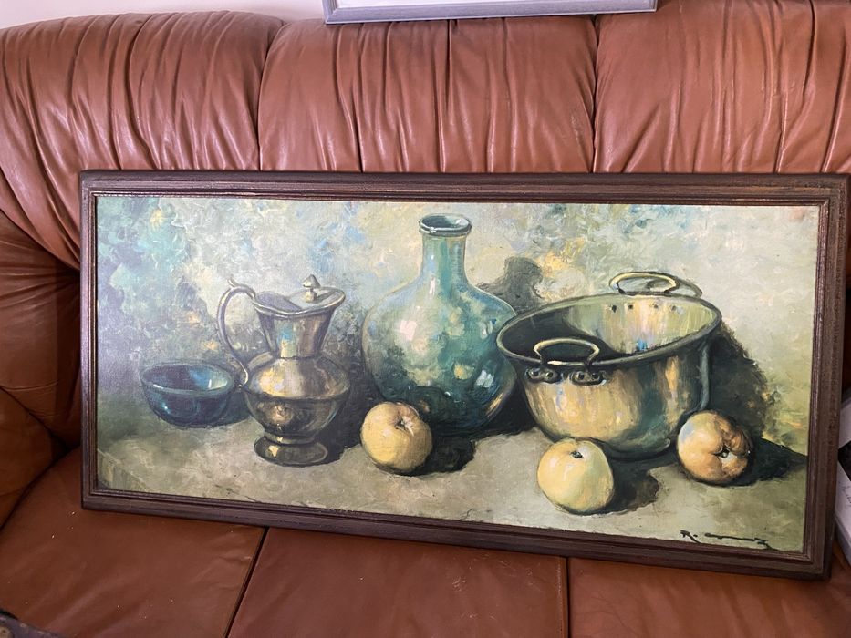 Quadro a óleo muito antigo! Vintage! Em ótimo estado de conservação!
