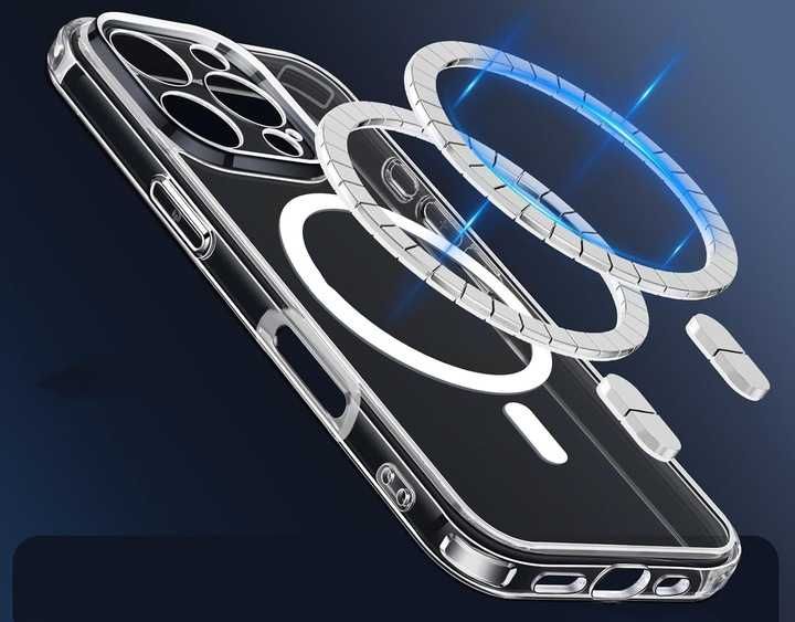 Etui Magsafe do iPhone 16 PRO Wzmacniane + Pełne Szkło Hartowane