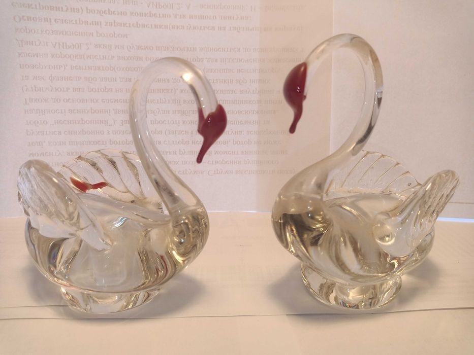 Хрустальные лебеди СССР две пары