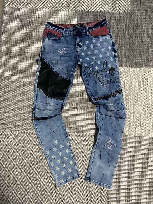 Джинси rock rebal punk, emo, true religion, slim fit, y2k type