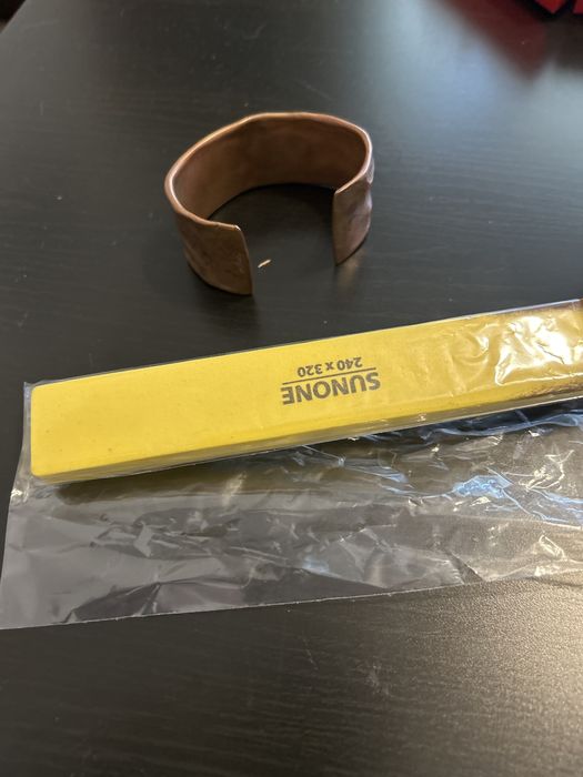 Bransoleta miedziana młotkowana