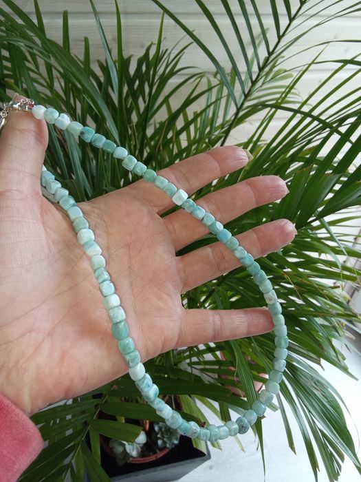 Naszyjnik z Larimarem naturalnym 5 cm