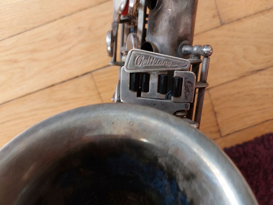 Saksofon Altowy Weltklang Made in GDR NRD nr 18656 + ustnik + pasek