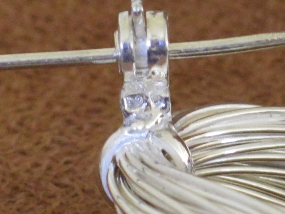 Alfinete Prata Maciça de Lei 925`/.. C/Contraste