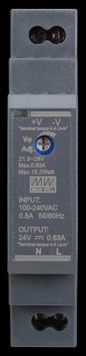 Блок живлення Mean Well HDR-60-24 На DIN-рейку 60 Вт 24V 2,5А (AC/DC