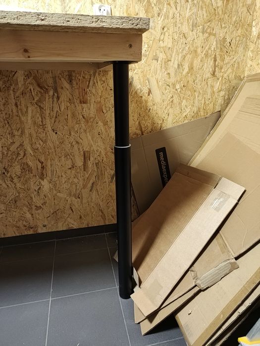 vidaXL Teleskopowe nogi stołowe, 2 szt., czarne, 710 mm-1100 mm