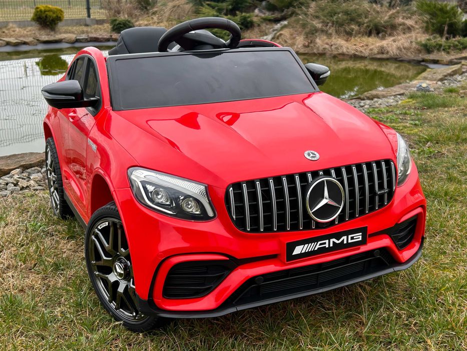 Auto na akumulator Mercedes GLC 2x45 Watt Miękkie koła Pilot Skóra