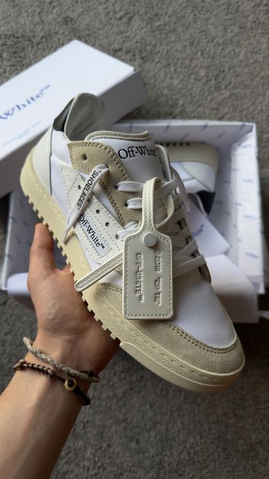 Off-White 5.0 Suede/Leather Trimmed Canvas  EU41