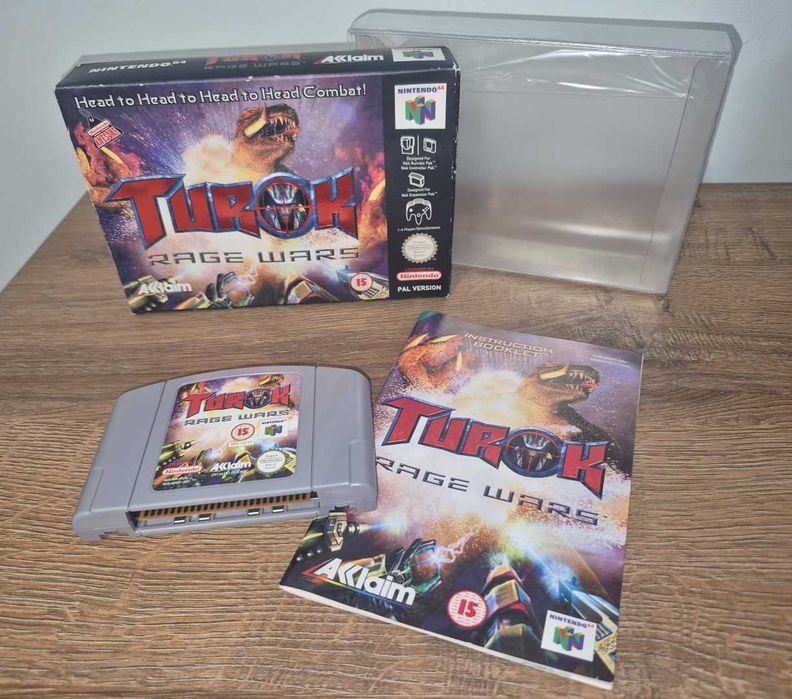 Gra Turok Rage Wars - NINTENDO 64 N64 - BDB- stan CIB Komplet +Protektor