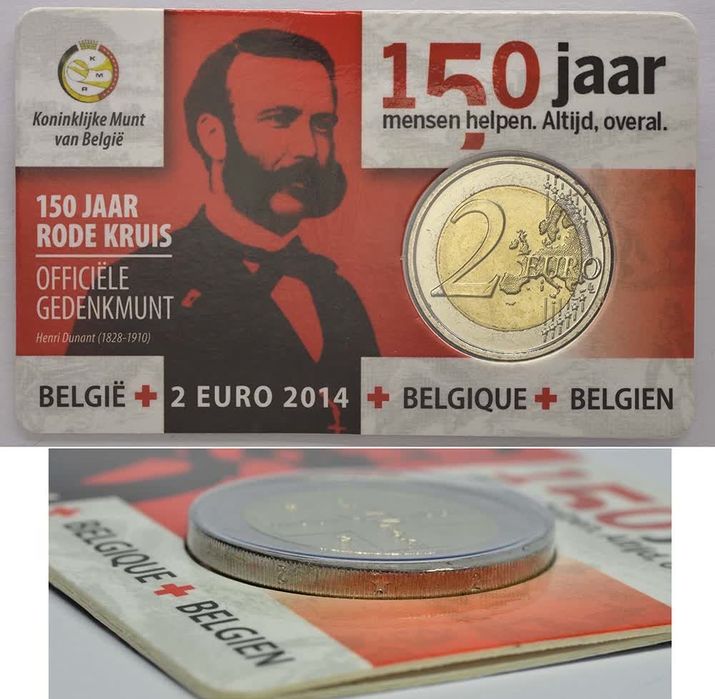 Moedas 2euros beligica com erro do bordo versao holandesa e italiana