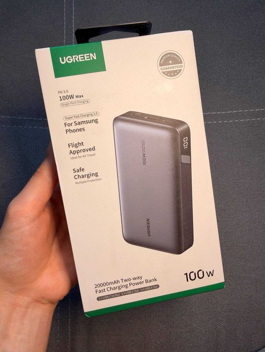 Повербанк для ноутбука/телефона UGREEN PB720 20000mAh 100W (Новий, Європа)