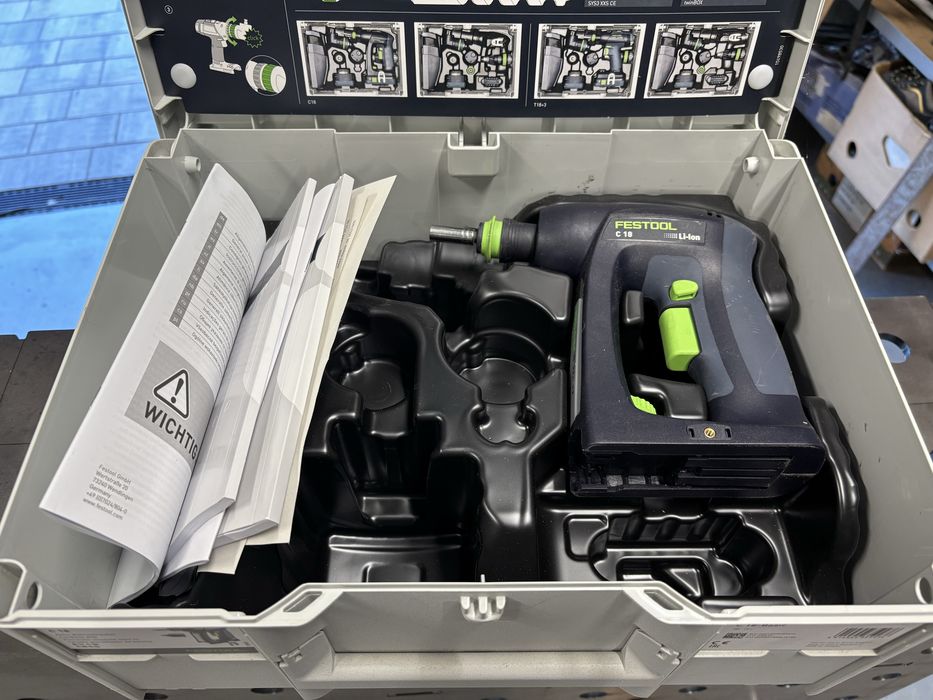Wkretarka Festool C18 systainer, super stan