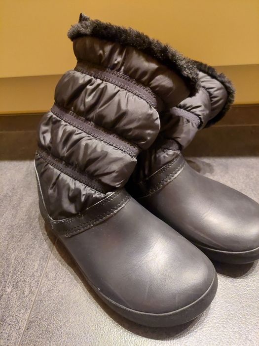 Crocs śniegowce w7. 24,24.5cm. Nieprzemakalne. Futerko. Stan bdb