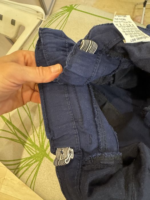 Брюки котонові темно сині для хлопчика зріст 170