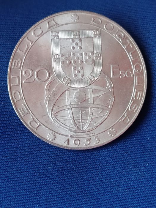 20 Escudos de 1853- Renovação Financeira / Prata