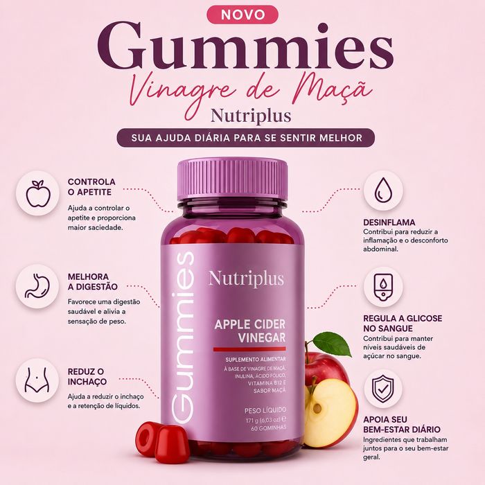Vineger de sidra de manzana Gummy
Código del producto 1