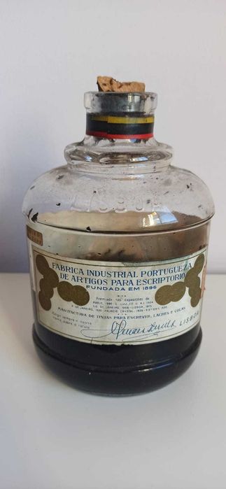 Tinteiro CISNE Azul-Negro Antigo