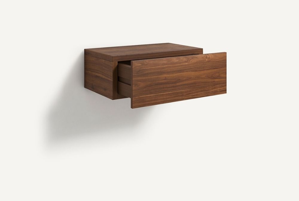 Mesa de cabeceira nogueira
