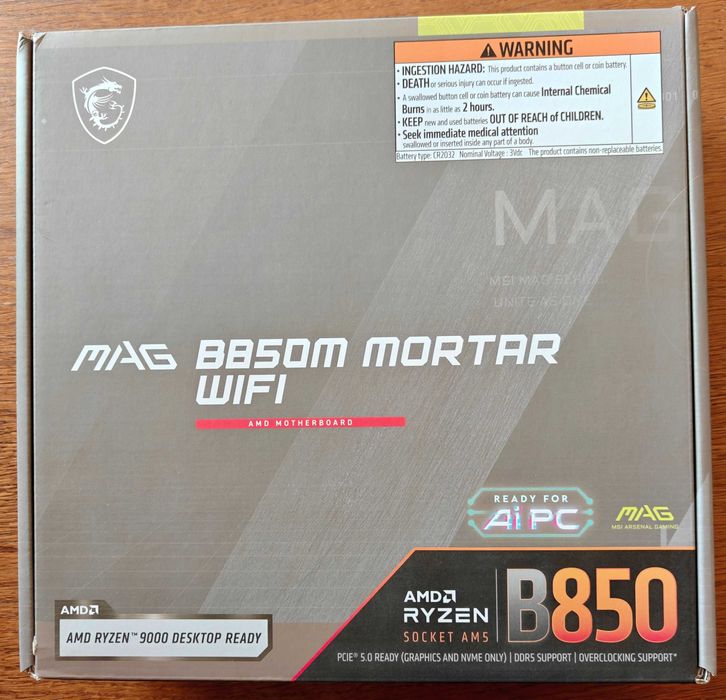 Нова материнська плата MSI MAG B850M MORTAR WIFI