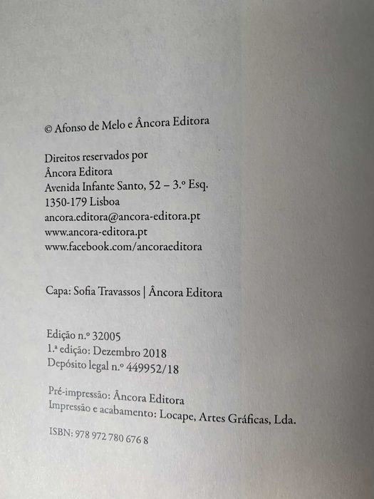 O Outro Nome que a Vida Pode Ter, de Afonso de Melo