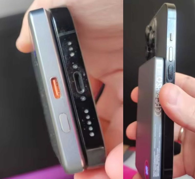 Компактний павербанк Rocoren Wireless Magnetic 5000mAh 15W PowerBank