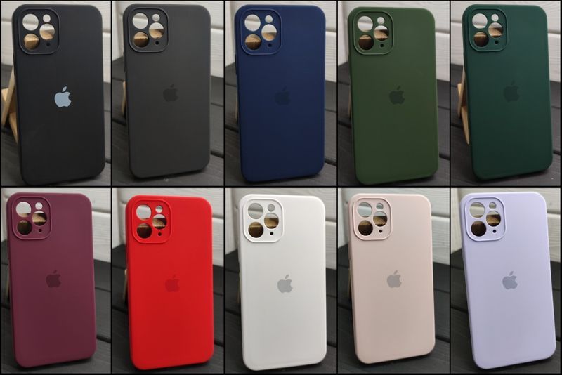 Чехол квадратный Silicone Case Full на iPhone 11 Pro/ 11 Pro Max Чохол