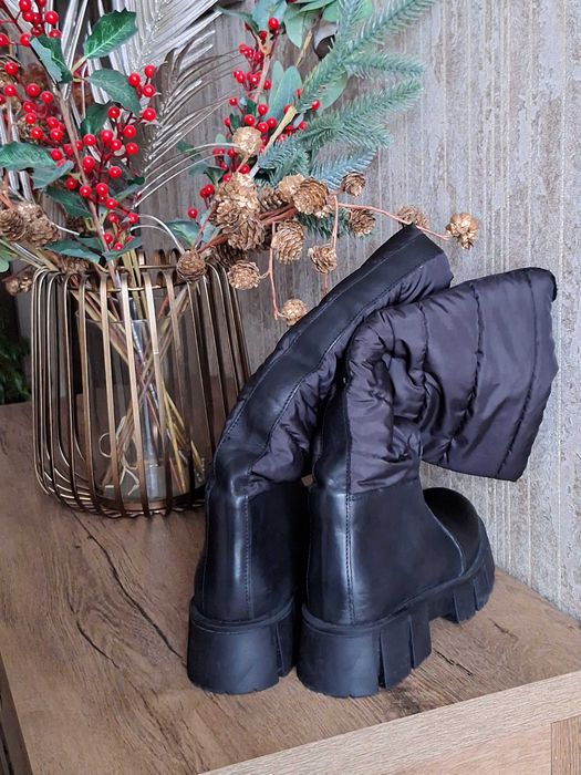 Продам нові жіночі чоботи, шкіра. Демісезон.