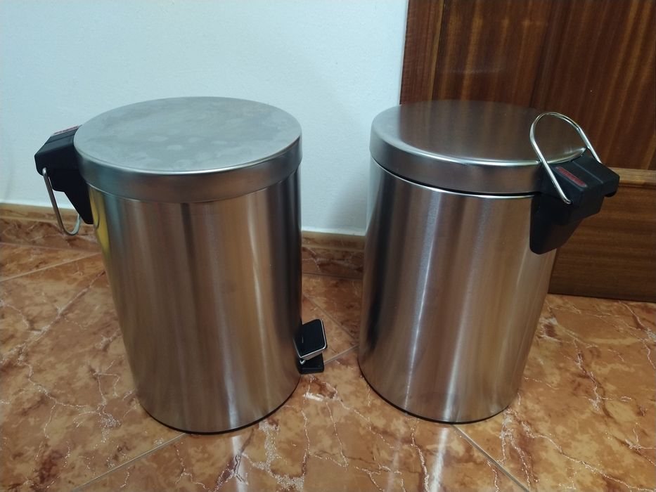 Caixote de lixo em inox caixote em plástico escola casa quarto coz