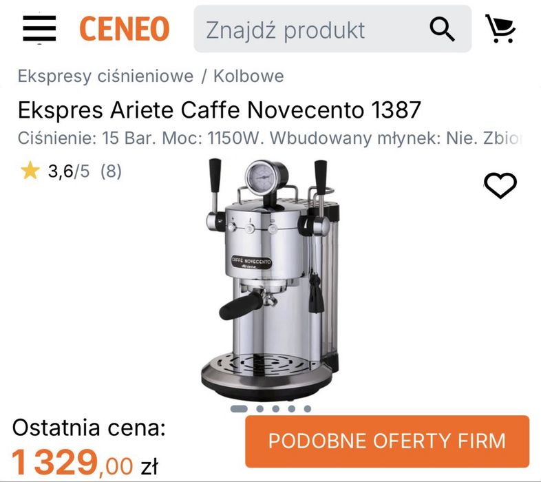 Ekspres  Ariete 1387 Novecento
