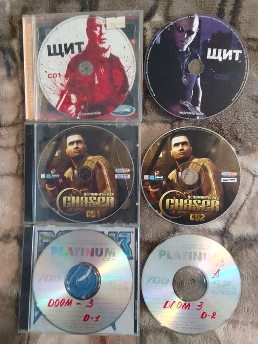 Ігри для PC 28шт.на dvd дисках по 40грн.