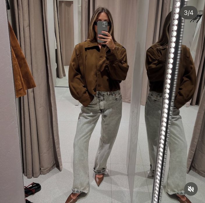 Бомбер Zara S піджак zara куртка zara тренч zara