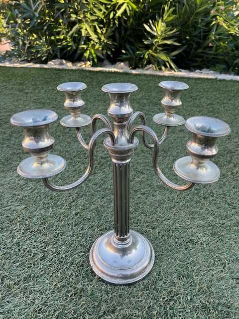 Castiçal de 5 braços em casquinha