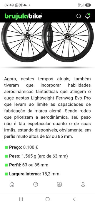 Rodas dias bicicleta novas