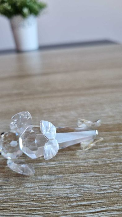 Figura em cristal- Cão decorativo facetado . Marca Preciosa