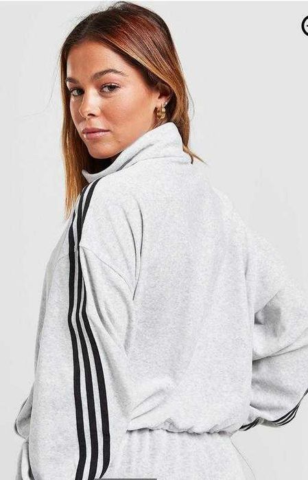 Велюровий топ худі кофта adidas