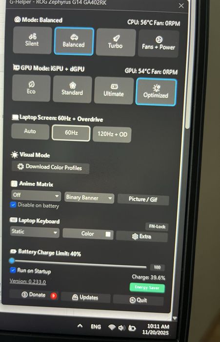 ASUS ROG Zephyrus G14 Ryzen 9 6900HS 32GB / 512GB SSD / RX 6800S 8GB