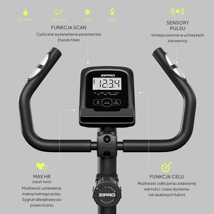 Магнітний велотренажер / Магнитный велотренажер Zipro One S до 110 кг