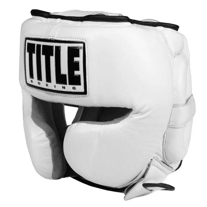 Боксерский шлем TITLE Boxing Leather Sparring Headgear