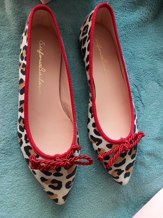 (Saldo) Sabrinas em estampado animal print da Euforia Bailarinas