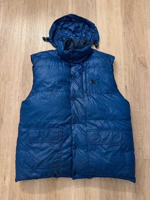 Salewa Vintage Down Puffer hodded Vest 80s 90s XXL stara kamizelka