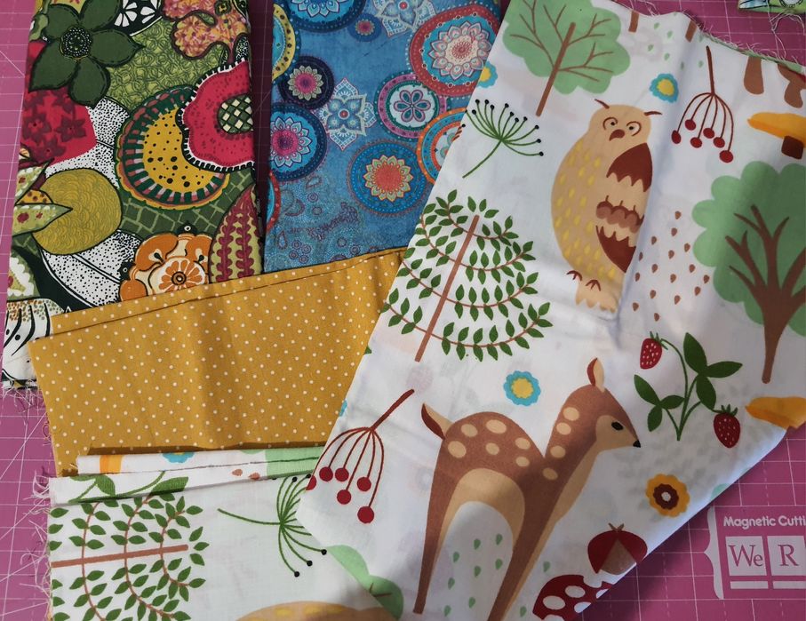 Pack 4 Tecidos algodão