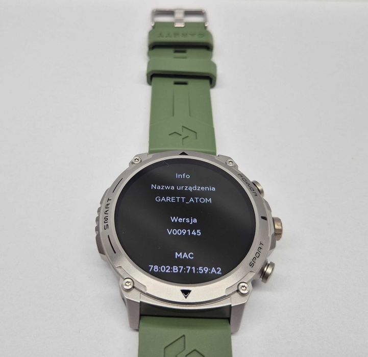 Smartwatch Garett Atom, gwarancja, Komis Jasło Czackiego