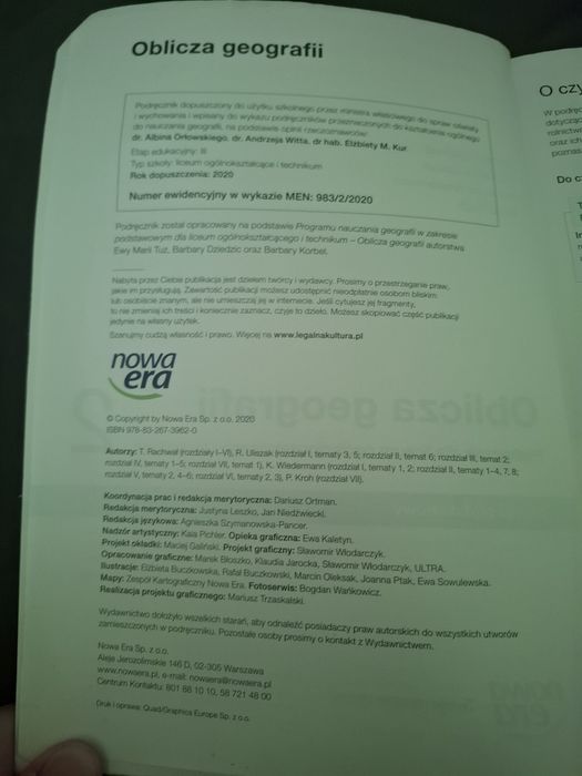 Oblicza geografi 2 podrecznik dla liceum ogólnokształtujących i technikum