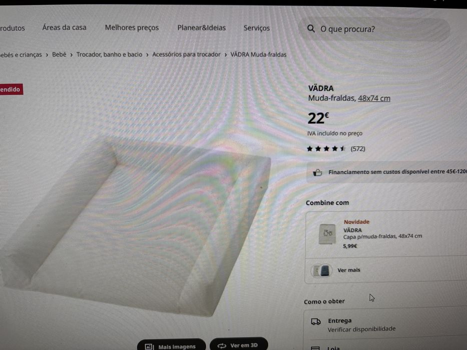 Berço SUNDVIK (ikea) + colchão  + trocador GULLIVER + muda fraldas