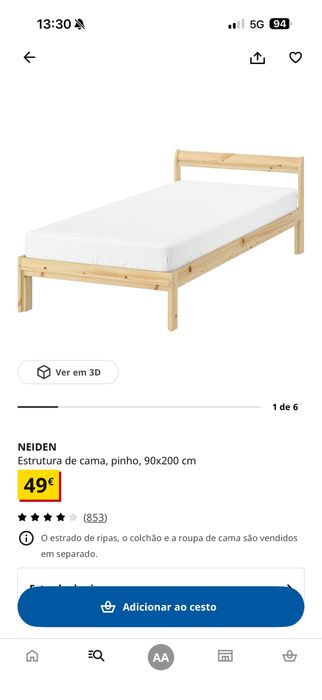 Cama NEIDE com estrado