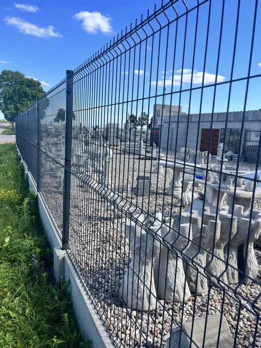 Kompletne ogrodzenie panelowe bramy furtki siatka