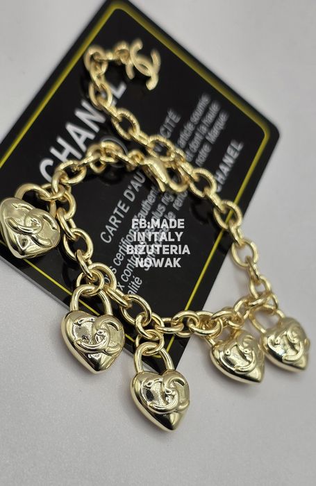 Bransoletka cc serca na Chanel