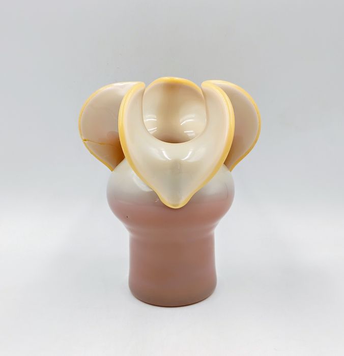 Wazon szklany Osiołek Zuber szkło HSA Barbara Polanica PRL retro 60te