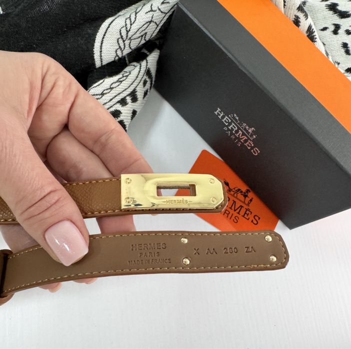 Жіночий шкіряний ремінь Hermes