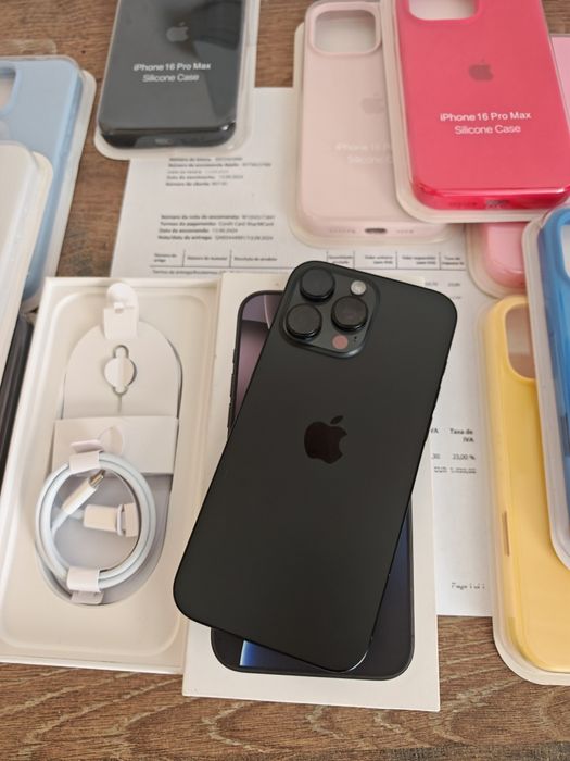 iPhone 16 Pro Max  6.9" 256GB Preto Titanium C/Garantia Aceito Retom
